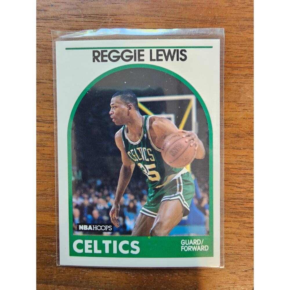 Reggie Lewis 1989-1990 NBA Hoops #17 - Rookie - Boston Celtics - NBA